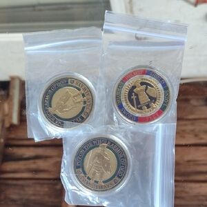 Mint Cased Gold and Silver Religious Challenge Coins(3)